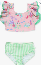 Load image into Gallery viewer, Atlantis Mermaids Butterfly Tankini 2-Piece Swimsuit, with Signature Rear Ruffles