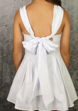 Load image into Gallery viewer, White Tie Back Dress