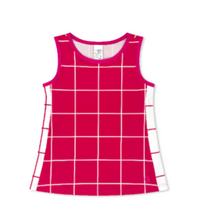 Load image into Gallery viewer, Nicole Tank - Power Pink Windowpane