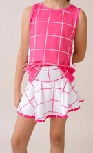Load image into Gallery viewer, Quinn Skort - Power Pink Windowpane