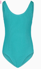 Load image into Gallery viewer, Girls' Crinkle Texture Blue Radiance One Piece