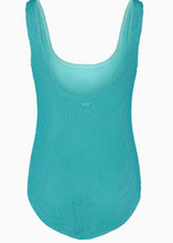 Load image into Gallery viewer, Girls' Crinkle Texture Blue Radiance One Piece