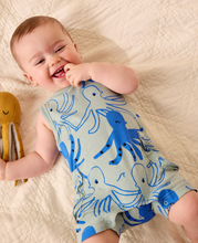 Load image into Gallery viewer, Sketched Octopus Sleeveless Baby Romper