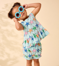 Load image into Gallery viewer, Starfish Tank Ruffle Baby Set