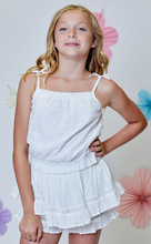 Load image into Gallery viewer, White Swiss Dot Skort