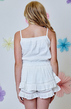 Load image into Gallery viewer, White Swiss Dot Skort