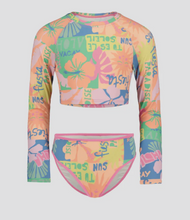 Load image into Gallery viewer, Sun Scape Crop Rashguard Set
