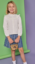Load image into Gallery viewer, Portofino Skirt - Chamonix Chambray Embroidery