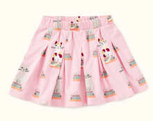 Load image into Gallery viewer, Bookshop Cat Pleated Jersey Skirt