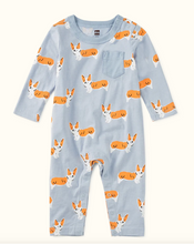 Load image into Gallery viewer, Cutie Corgis Long Sleeve Pocket Baby Romper