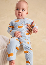 Load image into Gallery viewer, Cutie Corgis Long Sleeve Pocket Baby Romper