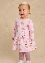 Load image into Gallery viewer, Bookshop Cat Long Sleeve Pocket Dress