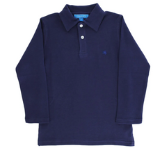 Load image into Gallery viewer, Harry Long Sleeve Polo - Nav