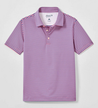 Load image into Gallery viewer, Performance Jersey Jr. Polo - Cruz Stripe- Palm Lake