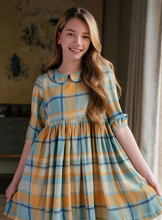 Load image into Gallery viewer, Annabel Plaid Dress- Harvest Plaid