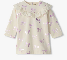 Load image into Gallery viewer, Foil Bows Ruffle Dress