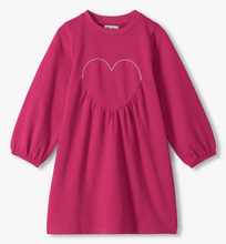 Load image into Gallery viewer, Very Berry Heart Applique Dress