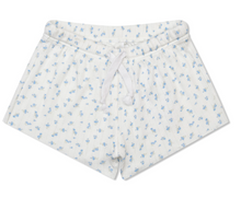 Load image into Gallery viewer, Blue Floral Pointelle Tank Top and Shorts Set