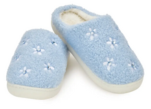 Load image into Gallery viewer, Blue Ditsy Slippers