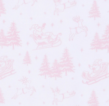 Load image into Gallery viewer, Holiday Toile Long Pajamas - Pink