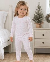 Load image into Gallery viewer, Holiday Toile Long Pajamas - Pink
