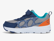 Load image into Gallery viewer, Saucony Wind XT JR- Grey/Navy