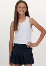 Load image into Gallery viewer, Mini Pleated Skort in Solid Navy
