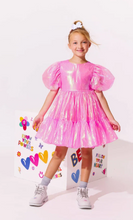 Load image into Gallery viewer, Crystal Pink Hologram Dress