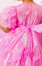 Load image into Gallery viewer, Crystal Pink Hologram Dress
