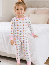Load image into Gallery viewer, Pumpkin Party Long Pajamas - Pink