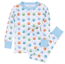 Load image into Gallery viewer, Pumpkin Party Long Pajamas - Light Blue