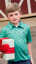 Load image into Gallery viewer, Boy's Short Sleeve Pro Performance Polo- Nutcracker Print