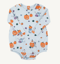 Load image into Gallery viewer, Long Sleeve Patton Play Bubble- Candy and Critters (Buckhead Blue)