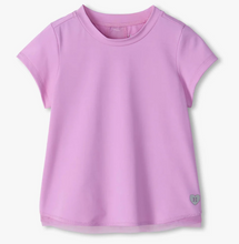 Load image into Gallery viewer, Sheer Lilac Mesh Trim T-Shirt