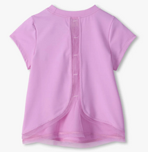 Load image into Gallery viewer, Sheer Lilac Mesh Trim T-Shirt