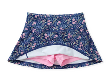 Load image into Gallery viewer, Navy Ditsy Floral Tennis Skirt