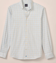 Load image into Gallery viewer, Everyday Performance Button Down Shirt - Paddock Tattersall- Malibu