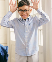 Load image into Gallery viewer, Everyday Performance Jr. Button Down Shirt - Koby Print- Navy