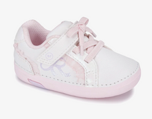 Load image into Gallery viewer, Stride Rite Softmotion Glimmer Bow Mini Sneaker