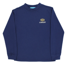 Load image into Gallery viewer, Long Sleeve Logo Tee - Football/Navy
