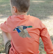 Load image into Gallery viewer, Long Sleeve Logo Tee - Mallard/Rust