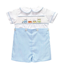 Load image into Gallery viewer, Smocked Train Bobby Suit