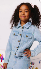 Load image into Gallery viewer, Sparkle Crystal Denim Jacket