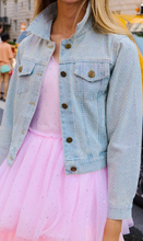 Load image into Gallery viewer, Sparkle Crystal Denim Jacket