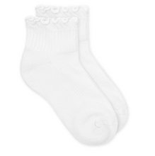 Load image into Gallery viewer, Jefferies Socks Smooth Toe Ruffle Ripple Edge Sport Quarter Socks 1 Pair