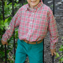 Load image into Gallery viewer, Performance Roscoe Button Down Shirt - Jolly Plaid