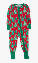 Load image into Gallery viewer, SoftSnooze™ Baby Bamboo Viscose O Christmas Tree Convertible One Piece Footie Pajama