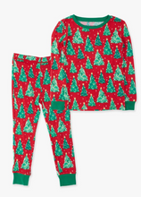 Load image into Gallery viewer, SoftSnooze™ Kids Bamboo Viscose O Christmas Tree Long Sleeve Pajama Set