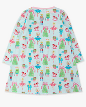 Load image into Gallery viewer, Girls Nutcracker Christmas Wishes Knit A-line Applique Pockets Dress