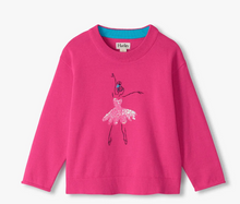 Load image into Gallery viewer, Sequin Ballerina Crew Neck Sweater